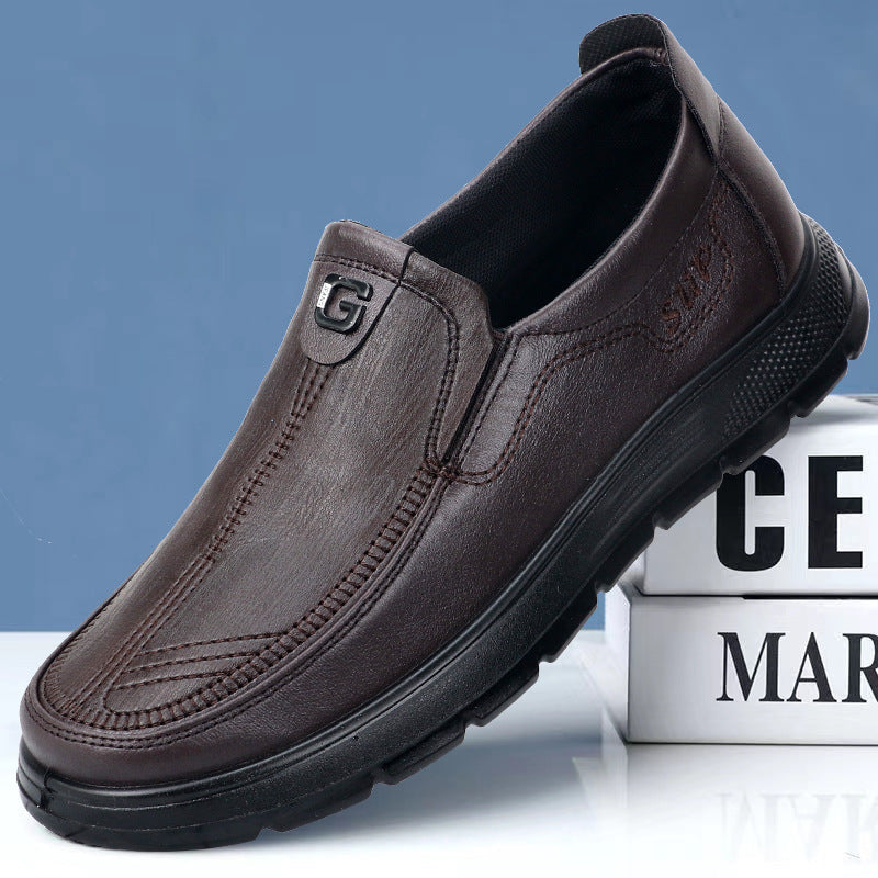 Men's Business Casual Leather Shoes | Soft Sole Comfort Shoes for Men