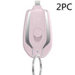 Keychain Power Bank 1500mAh – Portable Emergency Charger for iPhone & USB-C