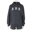 Casual And Versatile Letter Loose Hoodie With Fleece Lining For Women