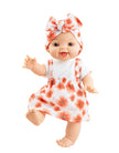 Baby Gordis - Leire with floral overalls and headband - Paola Reina