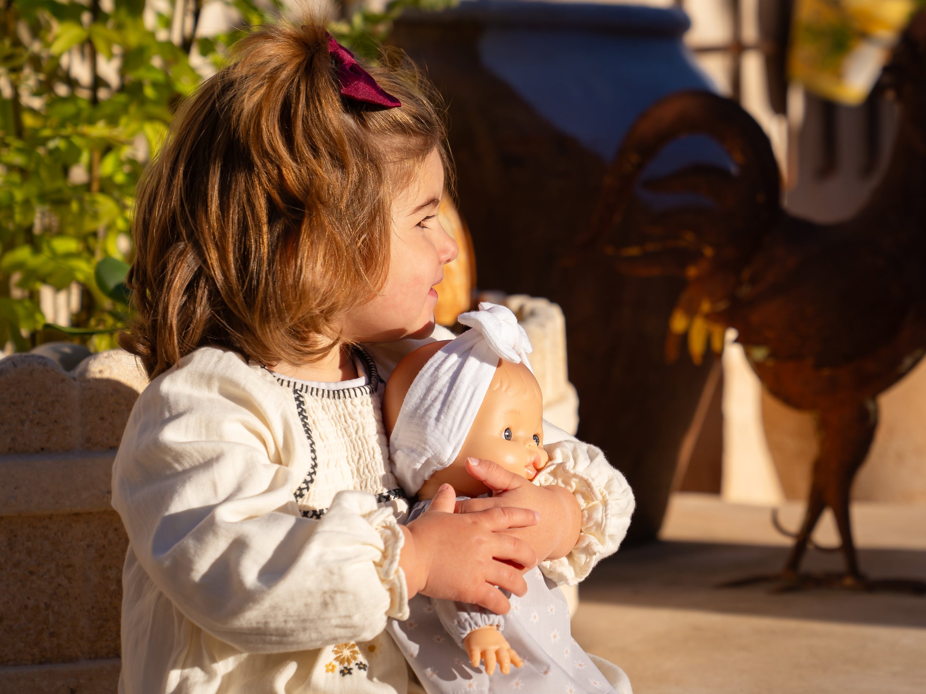 Baby Gordis - Raky with floral blouse and headband - Paola Reina