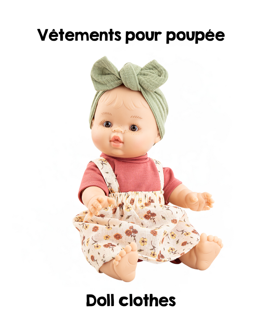 Clothes for dolls Gordis - Flower overalls - Paola Reina