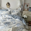 Princess Style Ruffled Pure Cotton Floral Duvet Cover Bedding Set
