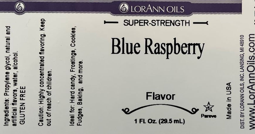 Blue Raspberry Flavoring - Super Strength Flavor 1 oz., 16 oz., 1 Gallon, 5 Gallons - Ships Free Within Canada on Orders Above CAD $199