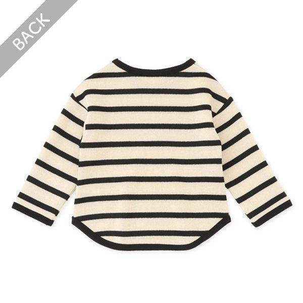 西松屋 ELFINDOLL 裏起毛ニットソーボーダートレーナー 正規品