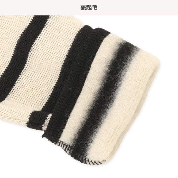 西松屋 ELFINDOLL 裏起毛ニットソーボーダートレーナー 正規品