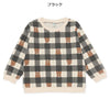 西松屋 ELFINDOLL 裏起毛くまチェックプリントトレーナー 正規品
