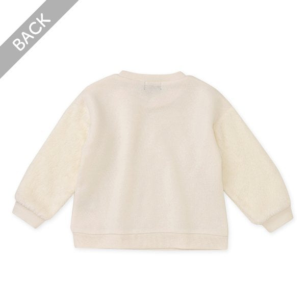 西松屋 ELFINDOLL CLASSIC 裏起毛袖ボアトレーナー 正規品