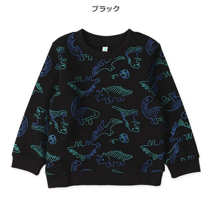 西松屋 ELFINDOLL 裏起毛恐竜ネオンカラートレーナー 正規品