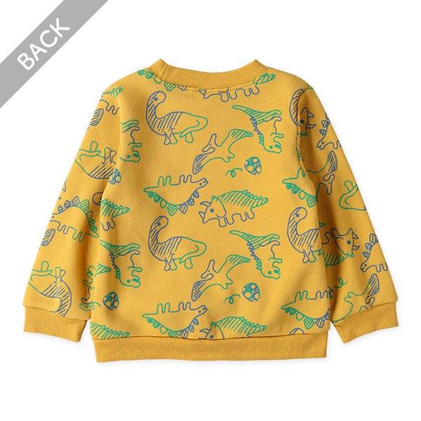 西松屋 ELFINDOLL 裏起毛恐竜ネオンカラートレーナー 正規品