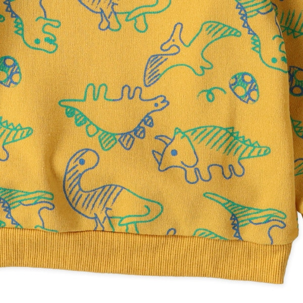 西松屋 ELFINDOLL 裏起毛恐竜ネオンカラートレーナー 正規品