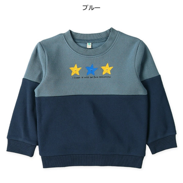 西松屋 ELFINDOLL 裏起毛切り替え胸プリントトレーナー 正規品