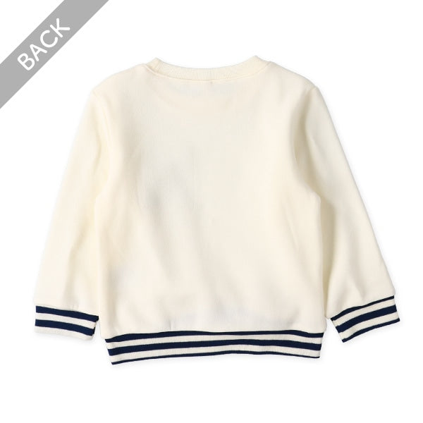 西松屋 ELFINDOLL 裏起毛リブポケットボーダートレーナー 正規品