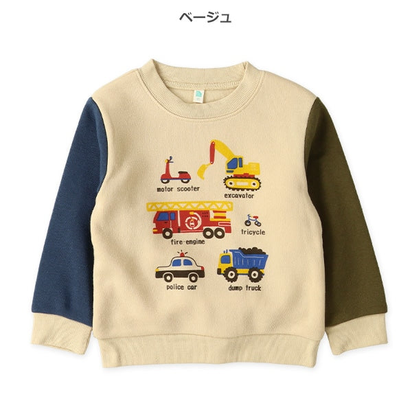 西松屋 ELFINDOLL 裏起毛くるま袖配色トレーナー 正規品