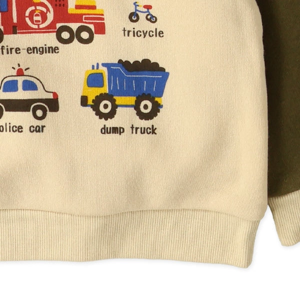 西松屋 ELFINDOLL 裏起毛くるま袖配色トレーナー 正規品