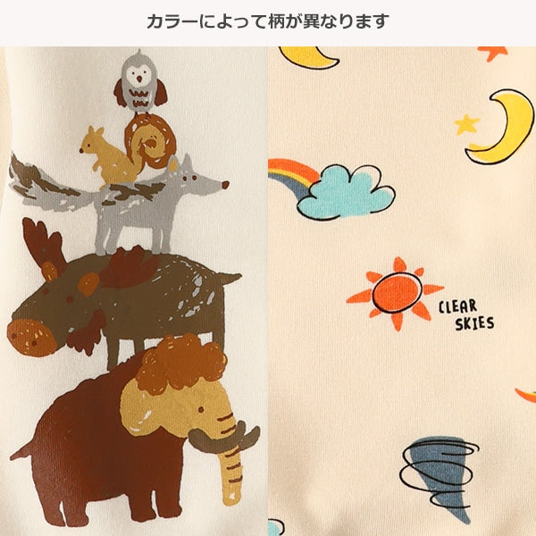 西松屋 ELFINDOLL 裏起毛アニマル天気トレーナー 正規品