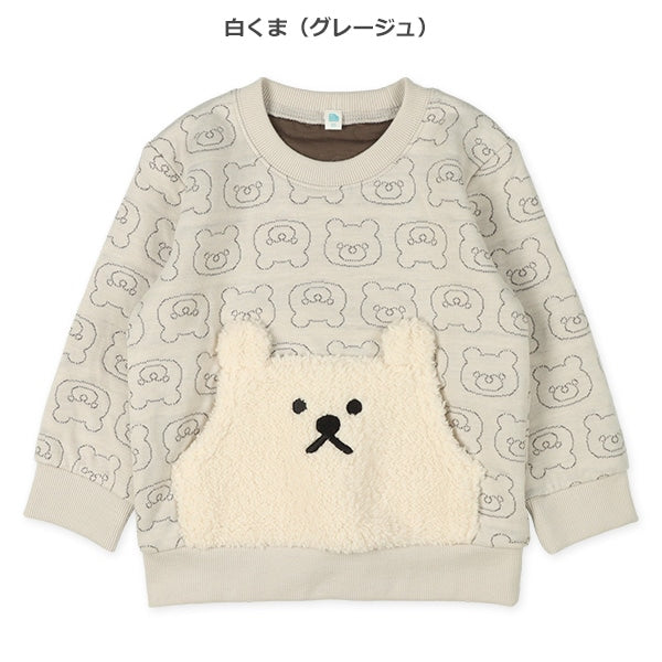 西松屋 ELFINDOLL フリースアニマルポケットキルトトレーナー 正規品