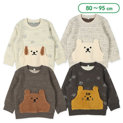 西松屋 ELFINDOLL フリースアニマルポケットキルトトレーナー 正規品