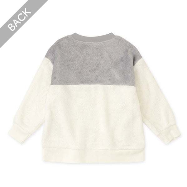 西松屋 ELFINDOLL CLASSIC コーラルフリース配色トレーナー 正規品