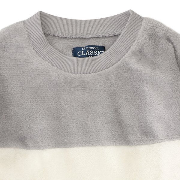 西松屋 ELFINDOLL CLASSIC コーラルフリース配色トレーナー 正規品