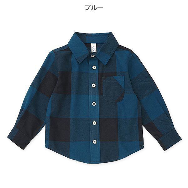 西松屋 ELFINDOLL CLASSIC ビエラチェック柄長袖シャツ 正規品