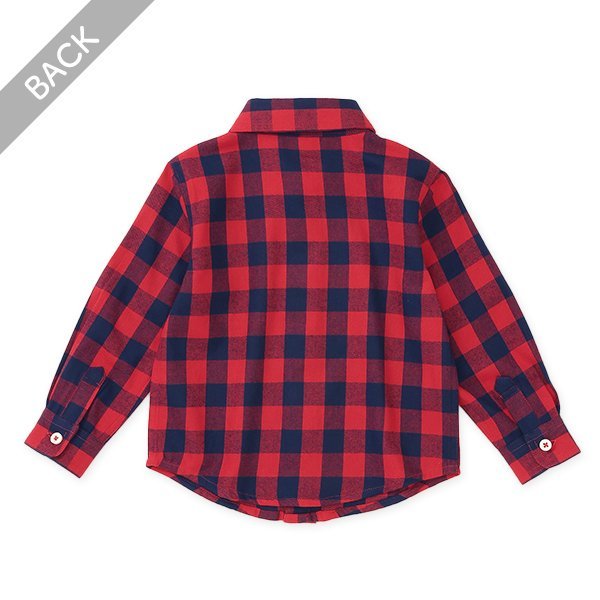 西松屋 ELFINDOLL CLASSIC ビエラチェック柄長袖シャツ 正規品