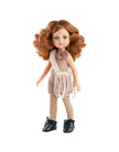 Las Amigas Doll - Cristi with pink corduroy dress and handbag - Paola Reina