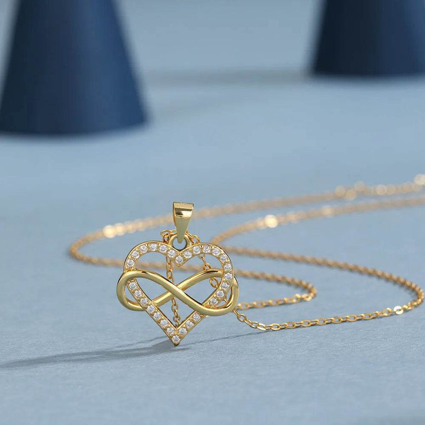 Unlimited Love Necklace Women Wrapped Love Valentine's Day Gifts All Match High-grade Can Not Be Dropped Collarbone Chain