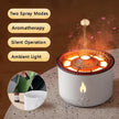 Volcano Aromatherapy Humidifier Diffuser with Flame and Jellyfish Effect