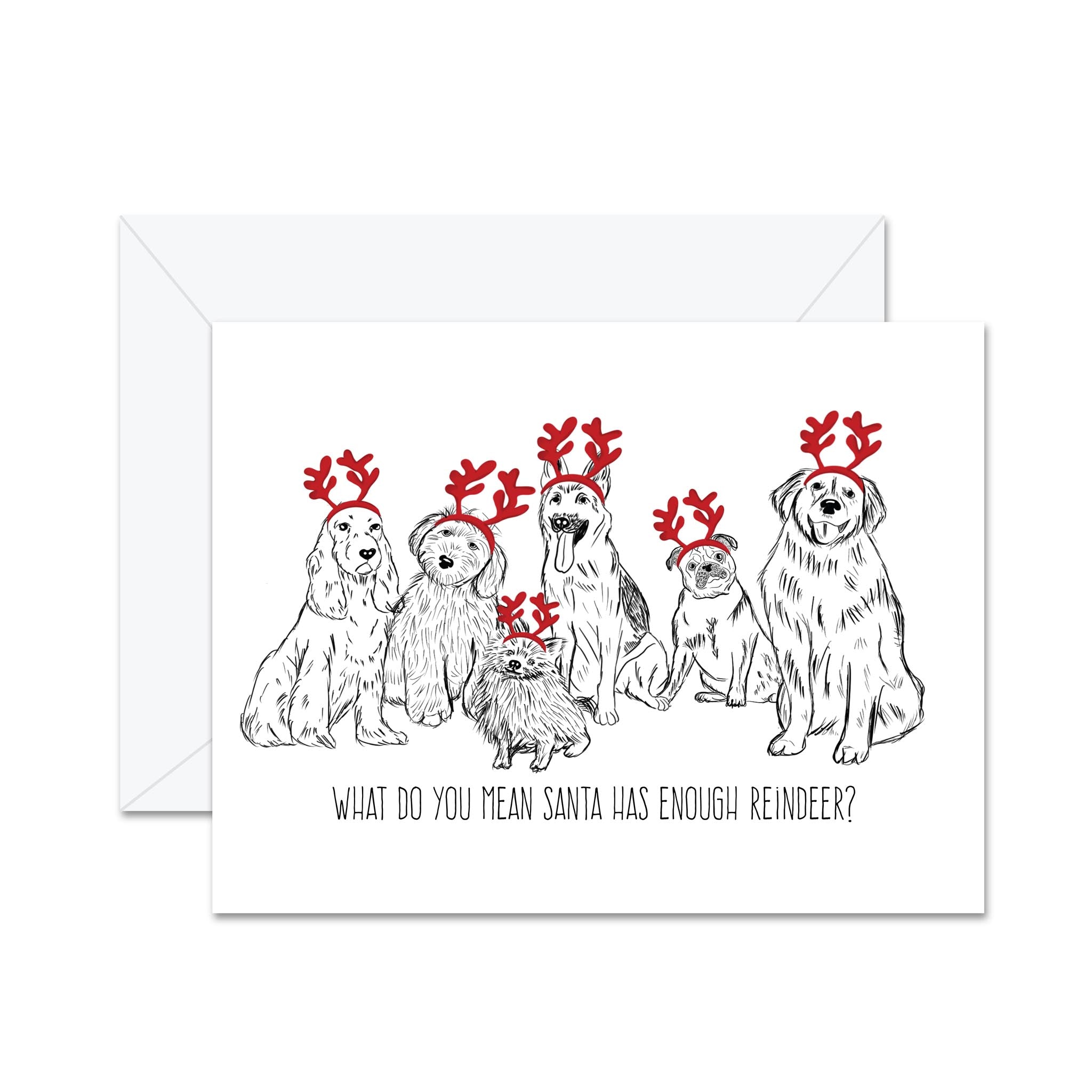 What Do You Mean Santa Has Enough Reindeer? - Greeting Card