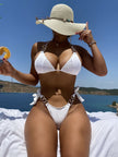 Women's Fashion Bikini Set | Two-Piece Swimwear Canada | Beige & Blue