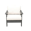 Hazelnut Polymer Outdoor Club Chair with Sunbrella® Cushions