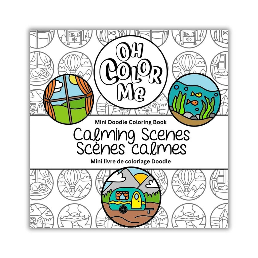 Oh Color Me - Mini Coloring Book Calming Scenes, 4