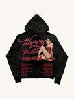 Men's Long Sleeve Printed Hooded Sweatshirt