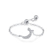 S925 Sterling Silver Niche Style Arabic Letters Pull-out Chain All-match Stackable