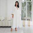 Muslim Women's Wear Fashion Stitching Lace Abaiya Robe