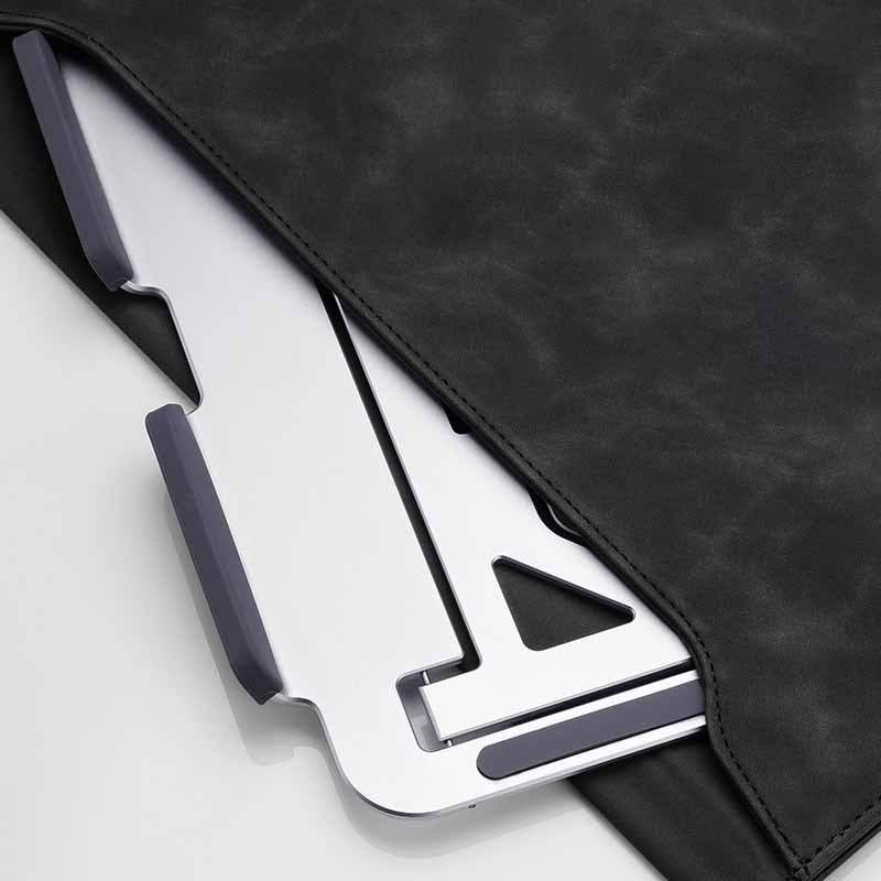 Aluminum Laptop Stand Adjustable Ergonomic 5-Angle Foldable Riser