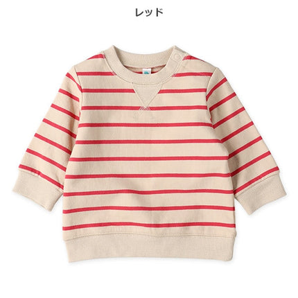 西松屋 ELFINDOLL 裏起毛ボーダートレーナー 正規品