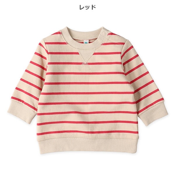 西松屋 ELFINDOLL 裏起毛ボーダートレーナー 正規品