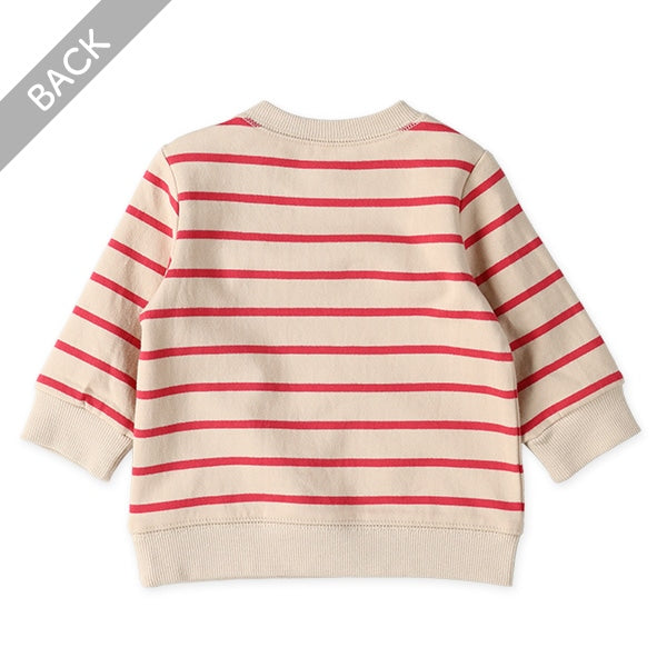 西松屋 ELFINDOLL 裏起毛ボーダートレーナー 正規品