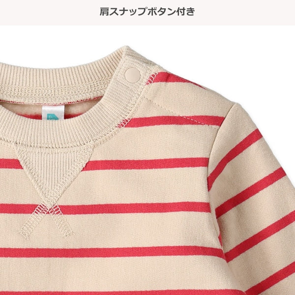 西松屋 ELFINDOLL 裏起毛ボーダートレーナー 正規品