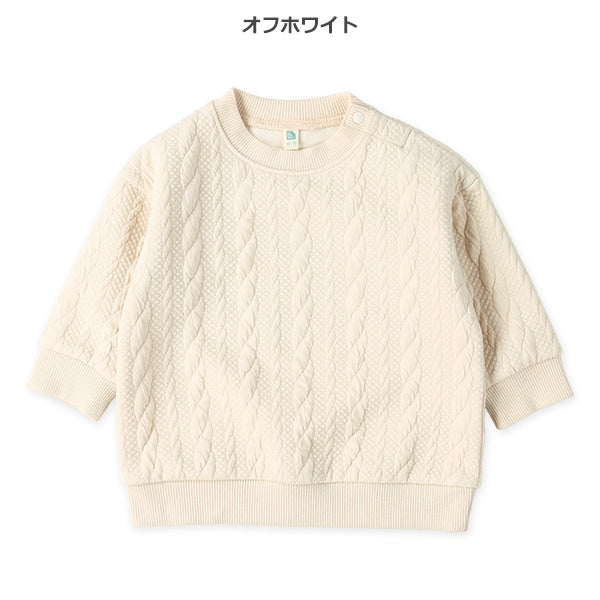 西松屋 ELFINDOLL ケーブルキルトトレーナー 正規品