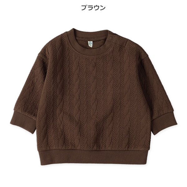 西松屋 ELFINDOLL ケーブルキルトトレーナー 正規品