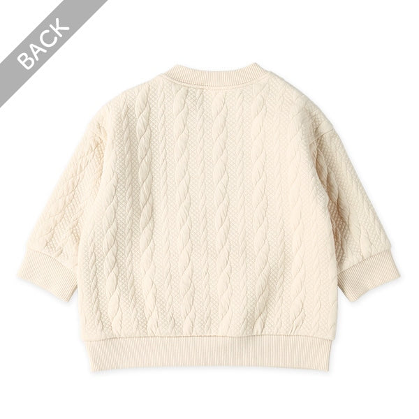 西松屋 ELFINDOLL ケーブルキルトトレーナー 正規品