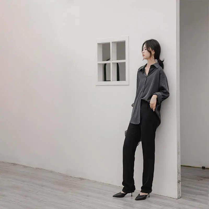 Professional Office Business Retro Unique Chic Satin Silk Blouse shirt Top for women
