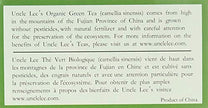 Uncle Lee's Tea - Organic Green Tea (20bg)