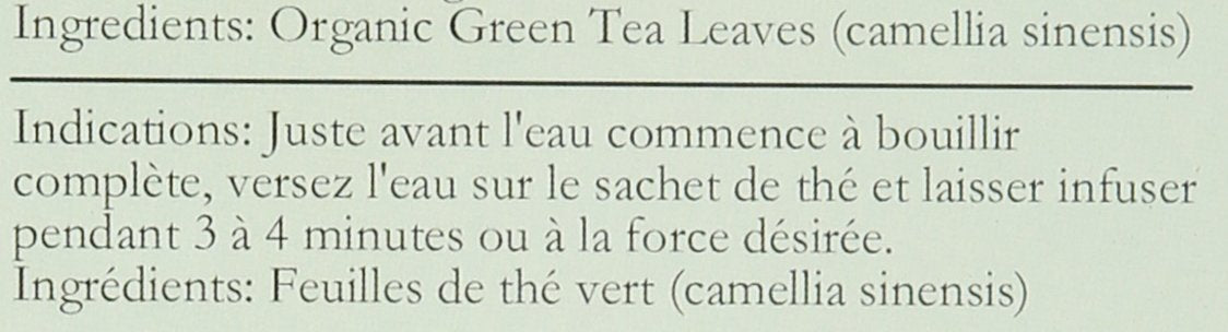 Uncle Lee's Tea - Organic Green Tea (20bg)