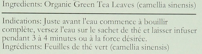 Uncle Lee's Tea - Organic Green Tea (20bg)