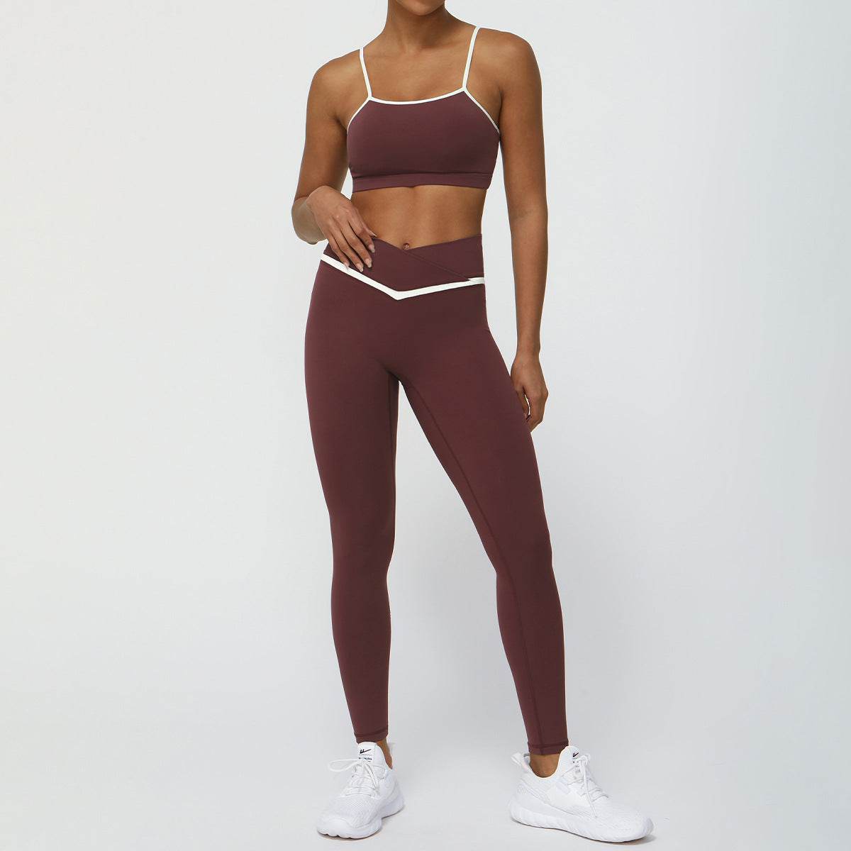 Women's 2-Piece Workout Set – Yoga & Running Outfit (Top + Shorts or Pants)