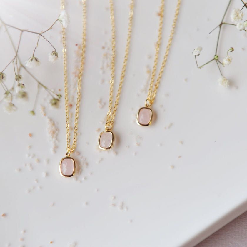 Faceted Gemstone Necklace